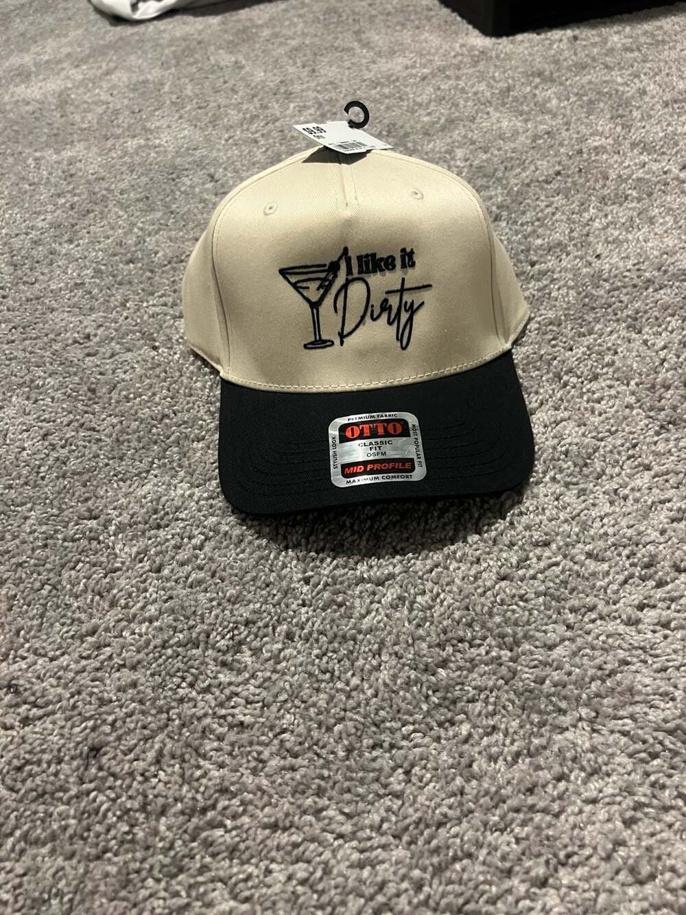 Otto Cap I Like It Dirty Martini Embroidered Two-Tone Snapback Hat